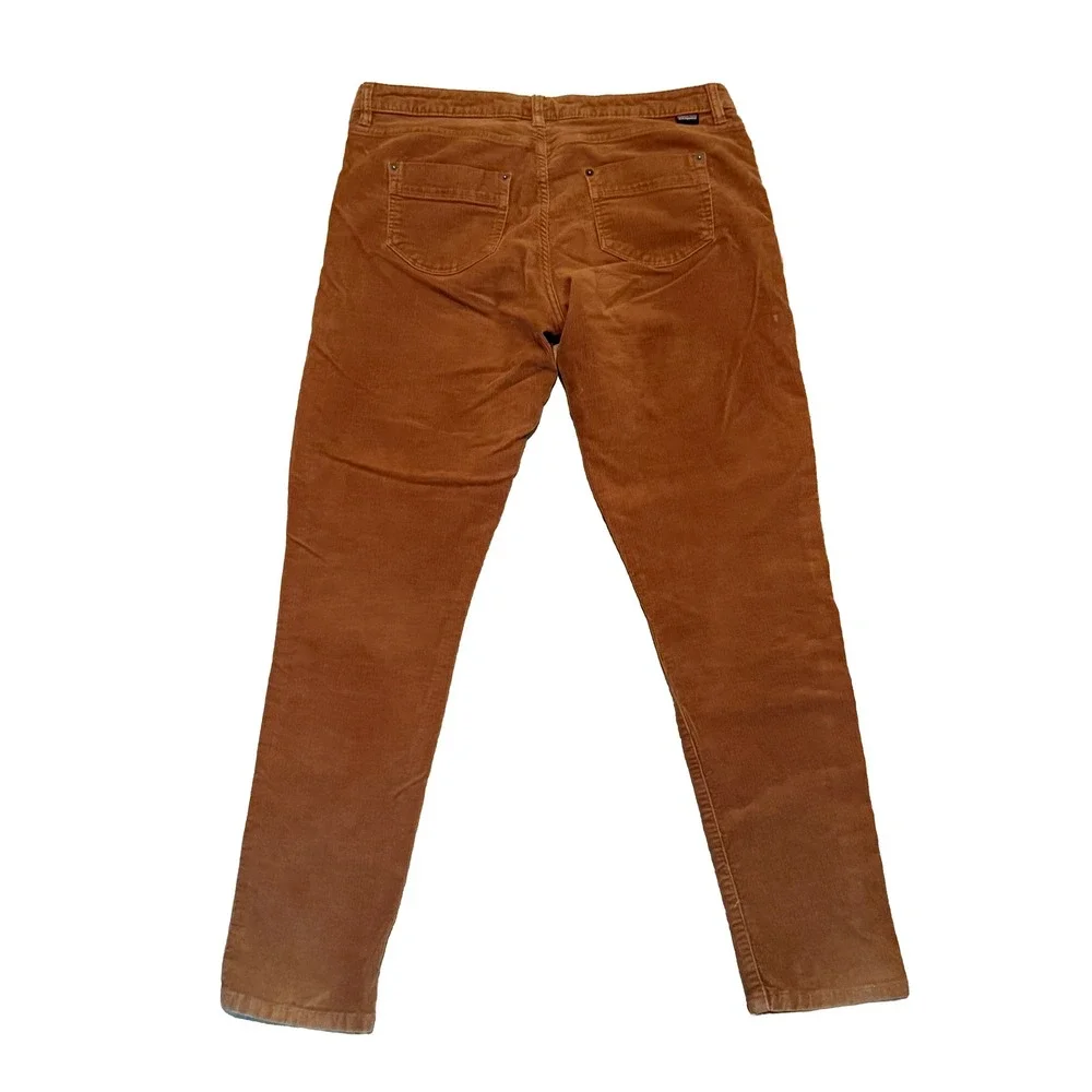 Patagonia Corduroy Pants Women 31 Brown Organic Cotton Slim‎ Straight Leg